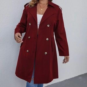 Belted Double Breasted Trench Coat